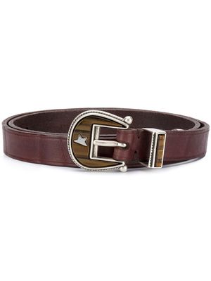 Golden Goose buckle-fastening leather belt - Brown