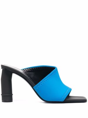 Nina Ricci leather high-heel mules - Blue