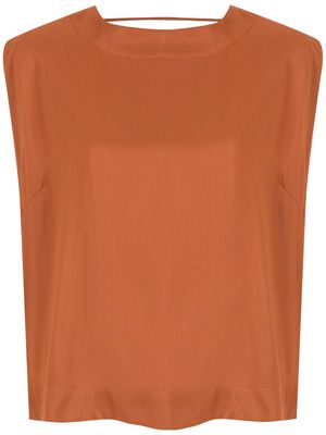 Osklen Palha tied blouse - Brown