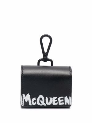 Alexander McQueen Graffiti Airpod Pro Case - Black