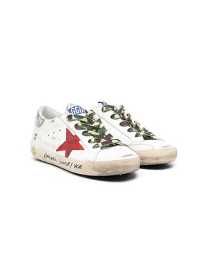 Golden Goose Kids Super Star lace-up sneakers - White
