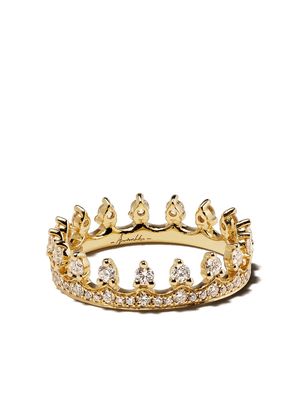 Annoushka 18kt yellow gold Crown diamond ring - 18ct Yellow Gold
