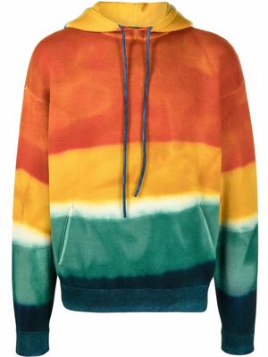 Alanui Paradise Island knitted hoodie - Green