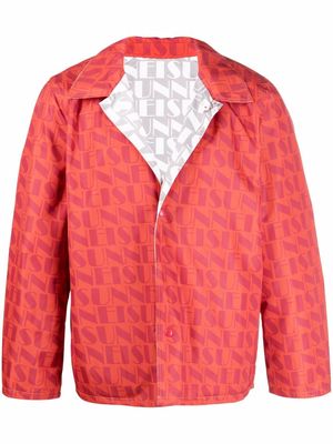 Sunnei reversible monogram jacket - Red