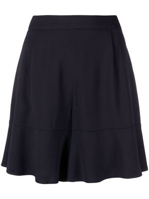 L'Autre Chose high-waisted flared shorts - Blue