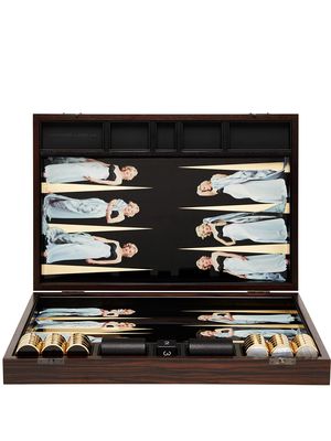Alexandra Llewellyn Marilyn Monroe tournament size backgammon set - Brown