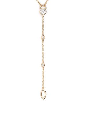Courbet 18kt recycled yellow gold laboratory-grown diamond CO tie necklace