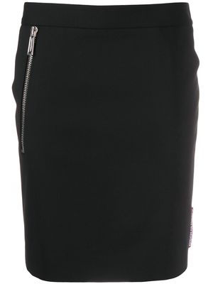 Dsquared2 logo tag fitted skirt - Black