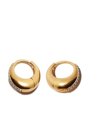 Otiumberg 9kt yellow gold small hoop earrings