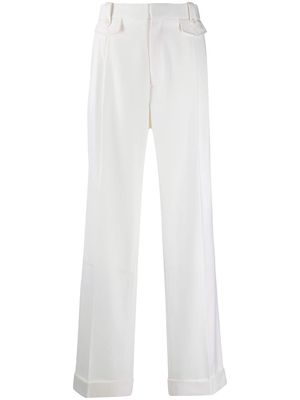 Casablanca mid-rise straight trousers - White