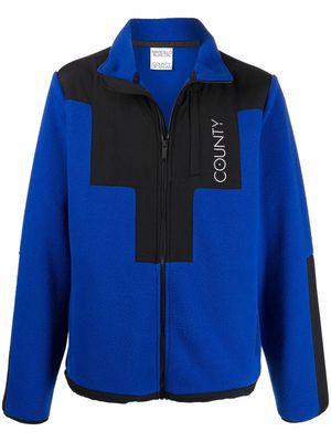 Marcelo Burlon County of Milan Stellar pile track jacket - Blue