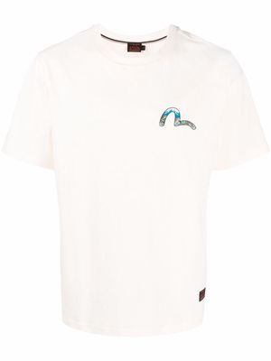 Evisu logo-graphic print T-shirt - Neutrals