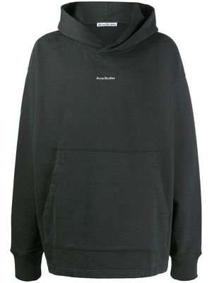 Acne Studios logo-print hoodie - Black
