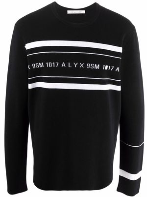 1017 ALYX 9SM logo-print crew neck sweatshirt - Black
