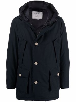Woolrich down-feather hooded coat - Blue