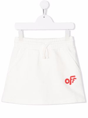 Off-White Kids logo-print track skirt