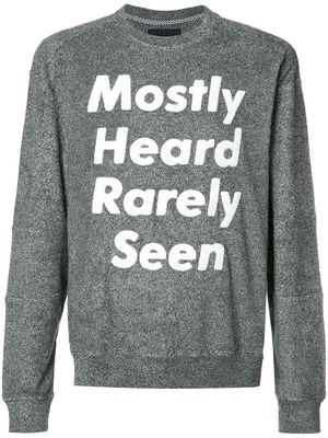 Mostly Heard Rarely Seen logo print sweatshirt - Grey
