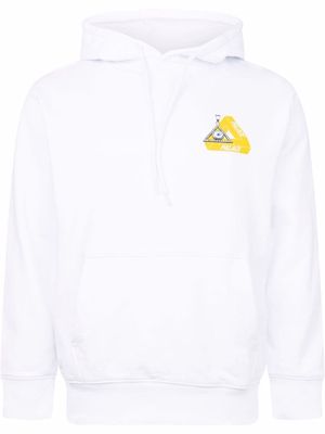 Palace Tri-Smiler print hoodie - White