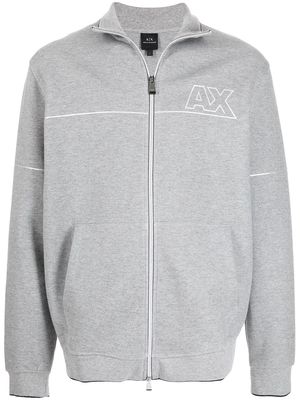 Armani Exchange chest logo-print jacket - Grey