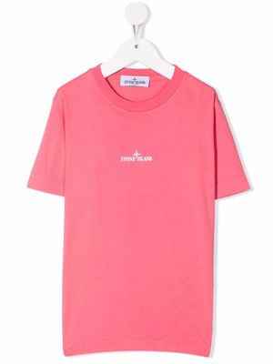 Stone Island Junior logo-print T-shirt - Pink