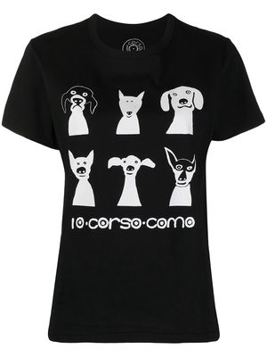 10 CORSO COMO logo-print T-shirt - Black