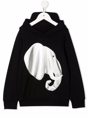 WAUW CAPOW by BANGBANG elephant-print hoodie - Black
