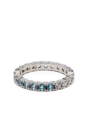 Hatton Labs crystal-embellished eternity ring - Silver