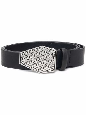Just Cavalli leather buckle belt - Black