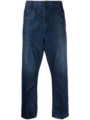Junya Watanabe MAN dark-wash straight-leg jeans - Blue