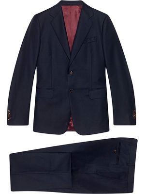 Gucci single-breasted two-piece suit - Blue