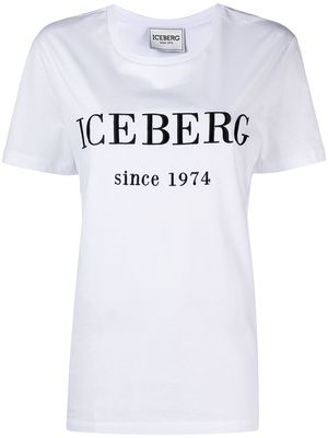 Iceberg logo-embroidered T-shirt - White