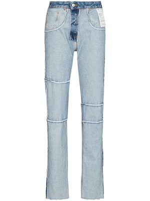 MM6 Maison Margiela Inside-Out straight-leg jeans - Blue
