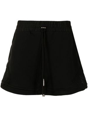 AMIRI logo-patch toggle-fastening track shorts - Black