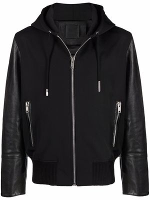 Givenchy panelled hooded jacket - Black