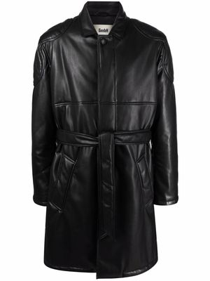 GmbH panelled belted waist coat - Black