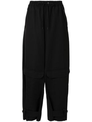Y's tapered leg trousers - Black