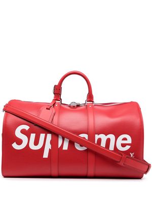 Louis Vuitton x Supreme 2017 pre-owned Keepall 45 travel bag - Red