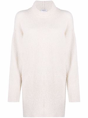 DONDUP curved-hem knitted jumper - White