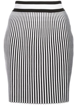 Off-White striped mini skirt - Black