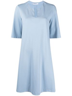 Harris Wharf London V-neck A-line dress - Blue