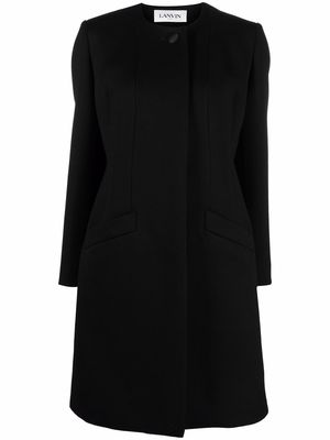 LANVIN oversized midi coat - Black