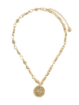 Goossens Talisman Taurus medal necklace - Gold