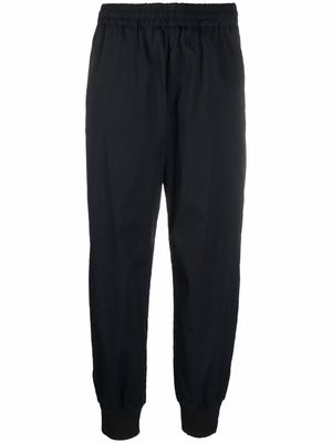Y-3 cropped elasticated trousers - Black