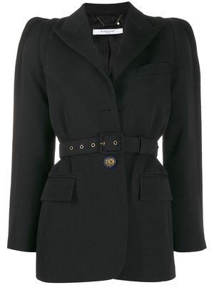 Givenchy belted single-breasted blazer - Black