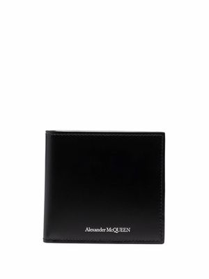 Alexander McQueen bi-fold leather wallet - Black