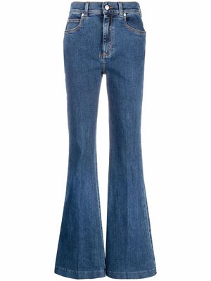 Alexander McQueen flared denim jeans - Blue