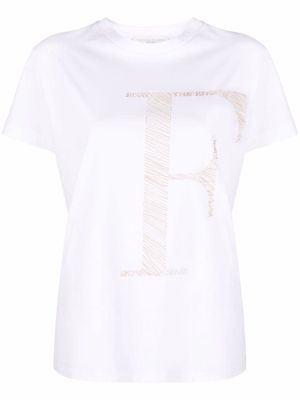 Fabiana Filippi logo-print T-shirt - White