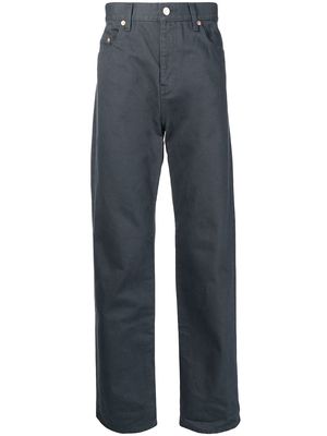 UNDERCOVER patch-pocket straight-leg jeans - Black