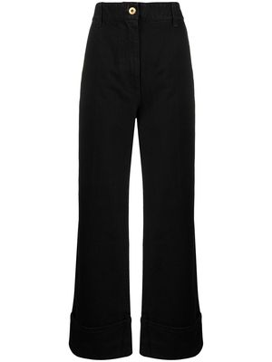 Patou wide-leg trousers - Black