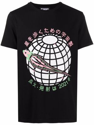 Enterprise Japan graphic-print crewneck T-shirt - Black